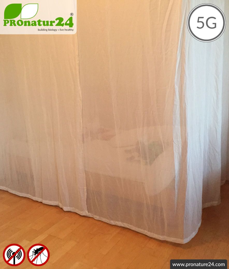 Shielding canopy electrosmog WIFI. Shielding radio up to 38 dB. Groundable. 5G ready!