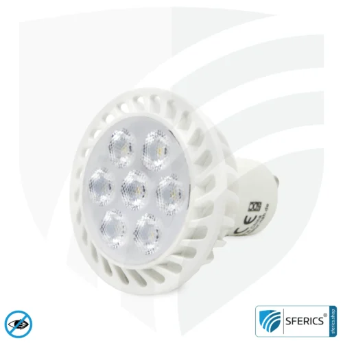 6 watt LED spot full spectrum 3step | dimming without dimmer: bright like 35 watts (100%), 50% or 15%, 480 lumens | CRI 95 | flickerfree | daylight | GU10 | business quality 2 6 watt LED spot full spectrum 3step | dimming without dimmer: bright like 35 watts (100%), 50% or 15%, 480 lumens | CRI 95 | flickerfree | daylight | GU10 | business quality