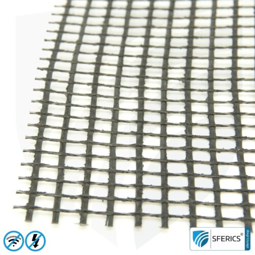 Shielding reinforcement fabric ARM40 | RF screening attenuation against electrosmog up to 23 dB | Under plaster and for laying. 90 cm width.