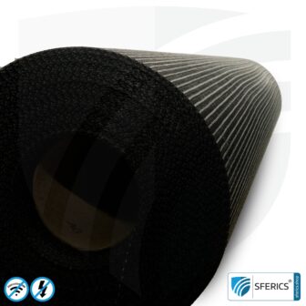 Shielding reinforcement fabric ARM40 | RF screening attenuation against electrosmog up to 23 dB | Under plaster and for laying. 90 cm width.