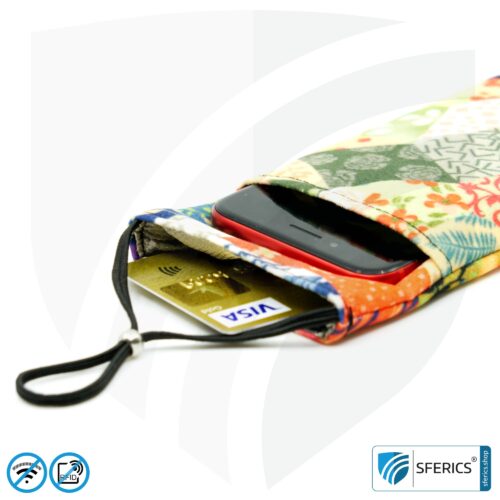 Cell phone case eWall for the smartphone | Unique in design FELIX.ROSE | anti electrosmog incl. 5G | 3in1 protection incl. RFID blocker | cell phone case for iPhone, Android, ... | XL