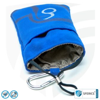 Cell phone case eWall for the smartphone | ROYAL BLUE | anti electrosmog incl. 5G | 3in1 protection incl. RFID blocker | cell phone case for iPhone, Android, ...