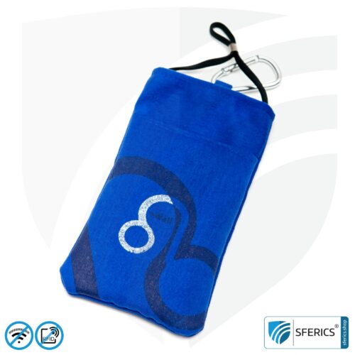 Cell phone pouch eWall for the smartphone | ROYAL BLUE | anti electrosmog incl. 5G | 3in1 protection incl. RFID blocker | cell phone case for iPhone, Android, ... 2 Cell phone case eWall for the smartphone | ROYAL BLUE | anti electrosmog incl. 5G | 3in1 protection incl. RFID blocker | cell phone case for iPhone, Android, ...