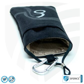 Cell phone case eWall for the smartphone | BLACK | anti electrosmog incl. 5G | 3in1 protection incl. RFID blocker | cell phone case for iPhone, Android, ...