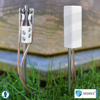 Grounding connection rod | grounding rod for anchoring in the earth | also ideal for earthing