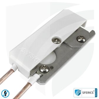 Grounding housing, stationary | grounding of shielded surfaces | indoors and outdoors | 40x80 mm