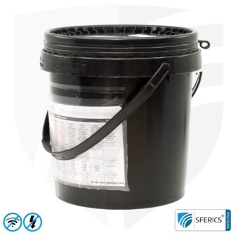 Shielding paint PRO54 | RF screening attenuation against electrosmog up to 93 dB at 40 GHz | no graphite effect = does not stain | technically the most resilient shielding paint | TÜV SÜD certified | effective at 5G!