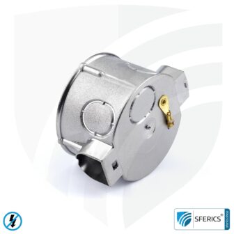 Shielded in-wall box, flat | 41mm depth | flush-mounted installation box, as junction box or switch box