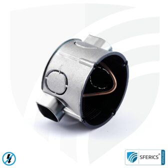 Shielded in-wall box, flat | 41mm depth | flush-mounted installation box, as junction box or switch box