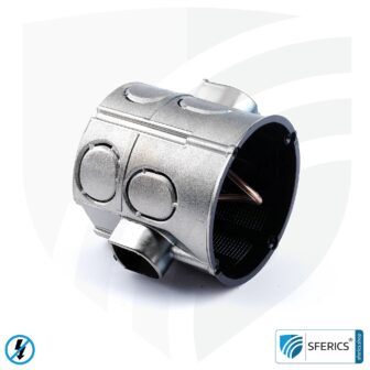 Shielded in-wall box, deep | 61mm depth | flush-mounted installation box, as junction box or switch box