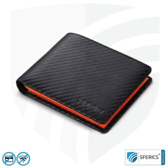 Wallet with Anti RFID NFC data protection | modern wallet for EC cards, credit cards, ID cards, ... | cool designs for men and women