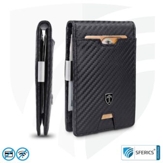Wallet with Anti RFID NFC data protection | modern wallet for EC cards, credit cards, ID cards, ... | cool designs for men and women