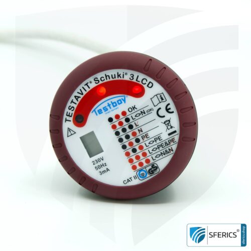 TESTAVIT SCHUKI 3 LCD | socket tester | quick check of grounding and wiring