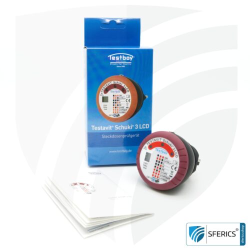 TESTAVIT SCHUKI 3 LCD | socket tester | quick check of grounding and wiring