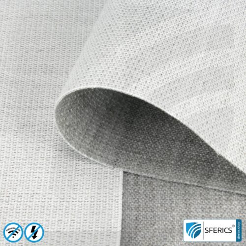 Shielding floor mat STEEL TWIN | HF shielding attenuation against electrosmog up to 42 dB | groundable LF | Effective against 5G! 10 STEEL TWIN shielding fabric | ideal for production of floor mats, curtains, room dividers | opaque| RF screening attenuation against electrosmog up to 42 dB | TÜV-SÜD quality tested | Effective against 5G!