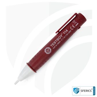 TEST BOY 114 | contactless voltage tester for the detection of electrical cable breaks | measurement from 12 volts AC low voltage