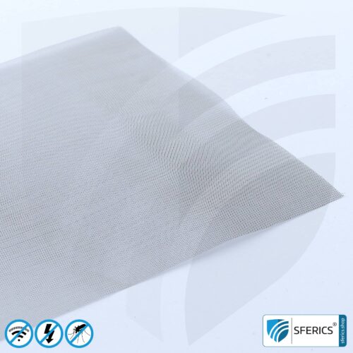 Shielding stainless steel gauze V4A03 | RF screening attenuation against electrosmog up to 55 dB | For laying. 90 cm width. Effective against 5G!