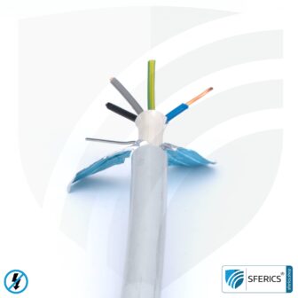 (N)HXMH(St)-J 5x 2.5 mm² shielded installation cable | halogen-free | plasticizer-free | electric cable for shielding alternating electrical fields LF