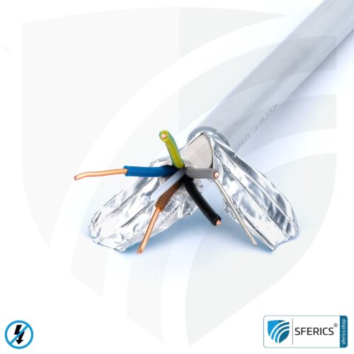 (N)HXMH(St)-J 5x 2.5 mm² shielded installation cable | halogen-free | plasticizer-free | electric cable for shielding alternating electrical fields LF