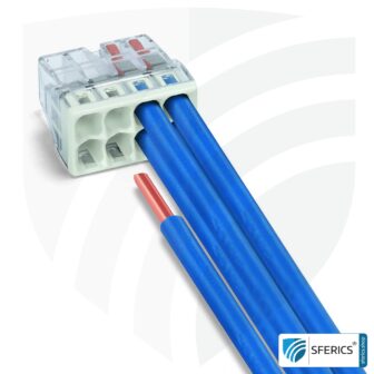 WAGO compact splicing connector | model 2273-208 | for 8 solid conductors | 50 pieces | alternative to classic connector blocks