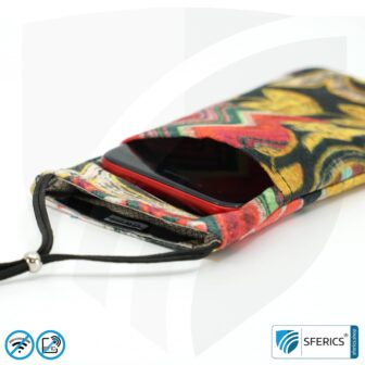 Cell phone case eWall for the smartphone | Unique in design COLOR.DREAM | anti electrosmog incl. 5G | 3in1 protection incl. RFID blocker | cell phone case for iPhone, Android, ... | XL