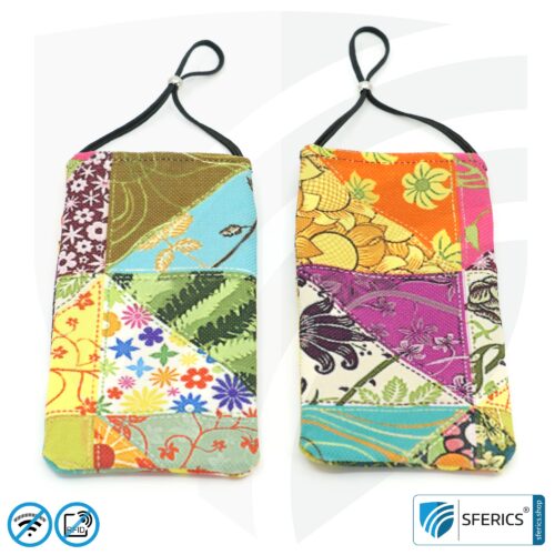 Cell phone pouch eWall for the smartphone | Unique in design FLOWERPOWER | anti electrosmog incl. 5G | 3in1 protection incl. RFID blocker | cell phone case for iPhone, Android, ... 24 Cell phone case eWall for the smartphone | Unique in design FLOWERPOWER | anti electrosmog incl. 5G | 3in1 protection incl. RFID blocker | cell phone case for iPhone, Android, ... | XL