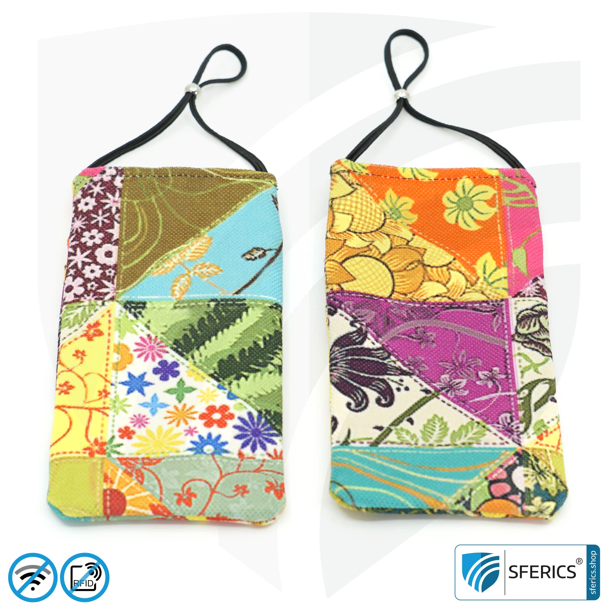 Cell phone pouch eWall for the smartphone | Unique in design FLOWERPOWER | anti electrosmog incl. 5G | 3in1 protection incl. RFID blocker | cell phone case for iPhone, Android, ... 11 Cell phone case eWall for the smartphone | Unique in design FLOWERPOWER | anti electrosmog incl. 5G | 3in1 protection incl. RFID blocker | cell phone case for iPhone, Android, ... | XL