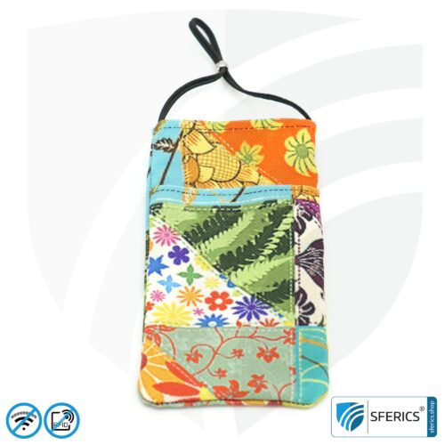 Cell phone pouch eWall for the smartphone | Unique in design FLOWERPOWER | anti electrosmog incl. 5G | 3in1 protection incl. RFID blocker | cell phone case for iPhone, Android, ... 18 Cell phone case eWall for the smartphone | Unique in design FLOWERPOWER | anti electrosmog incl. 5G | 3in1 protection incl. RFID blocker | cell phone case for iPhone, Android, ... | XL