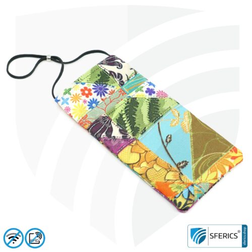 Cell phone pouch eWall for the smartphone | Unique in design FLOWERPOWER | anti electrosmog incl. 5G | 3in1 protection incl. RFID blocker | cell phone case for iPhone, Android, ... 28 Cell phone case eWall for the smartphone | Unique in design FLOWERPOWER | anti electrosmog incl. 5G | 3in1 protection incl. RFID blocker | cell phone case for iPhone, Android, ... | XXL