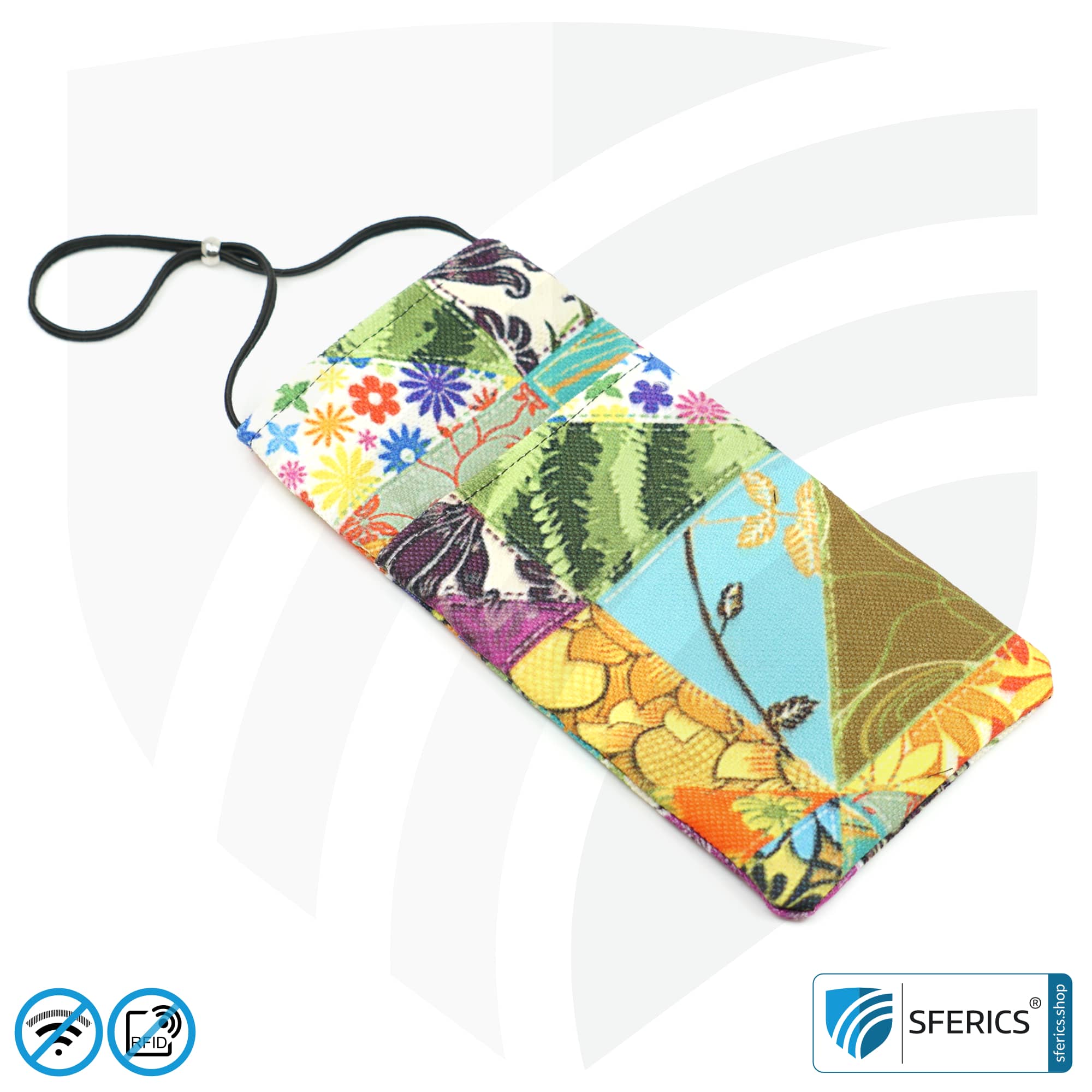 Cell phone pouch eWall for the smartphone | Unique in design FLOWERPOWER | anti electrosmog incl. 5G | 3in1 protection incl. RFID blocker | cell phone case for iPhone, Android, ... 15 Cell phone case eWall for the smartphone | Unique in design FLOWERPOWER | anti electrosmog incl. 5G | 3in1 protection incl. RFID blocker | cell phone case for iPhone, Android, ... | XXL