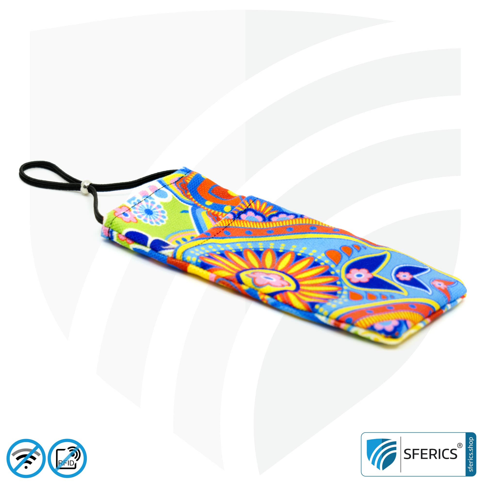 Cell phone pouch eWall for the smartphone | Unique in design RAINBOW.FLOWER | anti electrosmog incl. 5G | 3in1 protection incl. RFID blocker | cell phone case for iPhone, Android, ... 7 Cell phone case eWall for the smartphone | Unique in design RAINBOW.FLOWER | anti electrosmog incl. 5G | 3in1 protection incl. RFID blocker | cell phone case for iPhone, Android, ... | XL