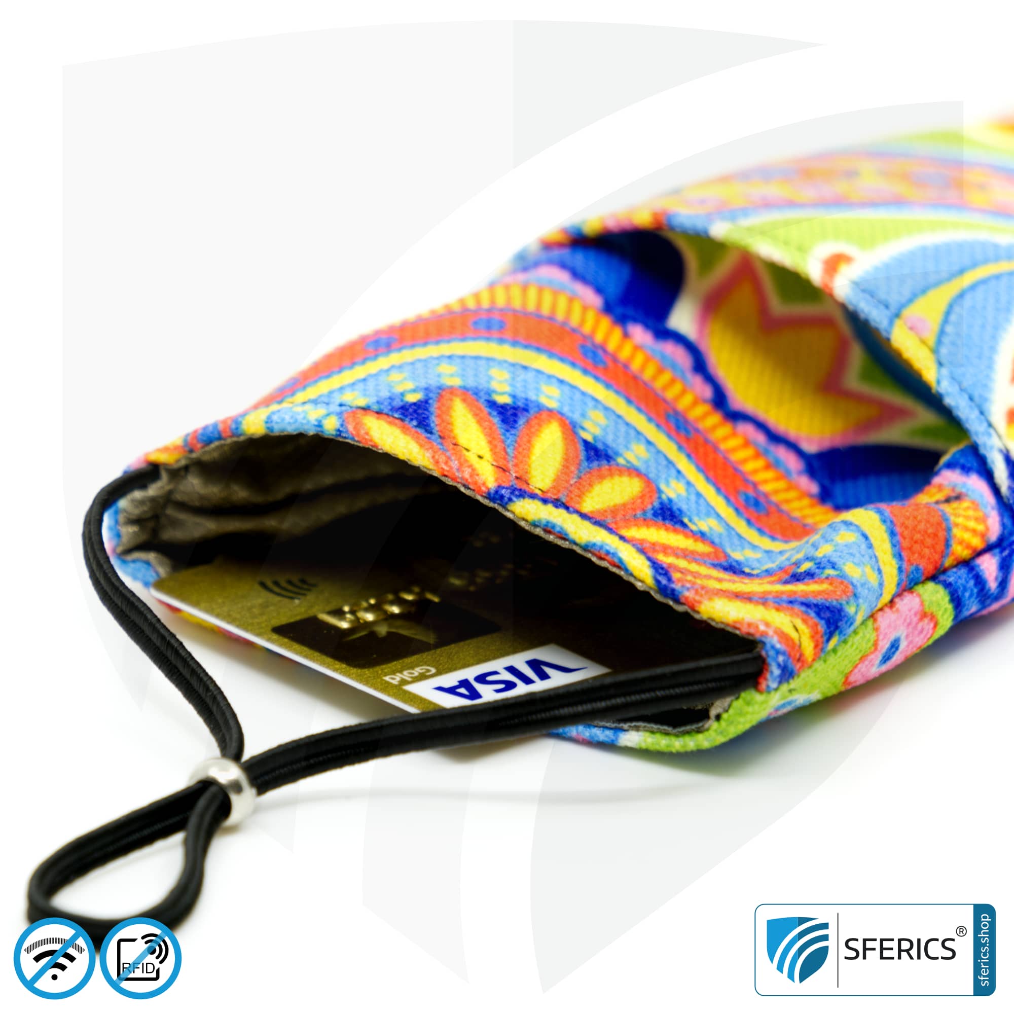 Cell phone pouch eWall for the smartphone | Unique in design RAINBOW.FLOWER | anti electrosmog incl. 5G | 3in1 protection incl. RFID blocker | cell phone case for iPhone, Android, ... 13 Cell phone case eWall for the smartphone | Unique in design RAINBOW.FLOWER | anti electrosmog incl. 5G | 3in1 protection incl. RFID blocker | cell phone case for iPhone, Android, ... | XXL