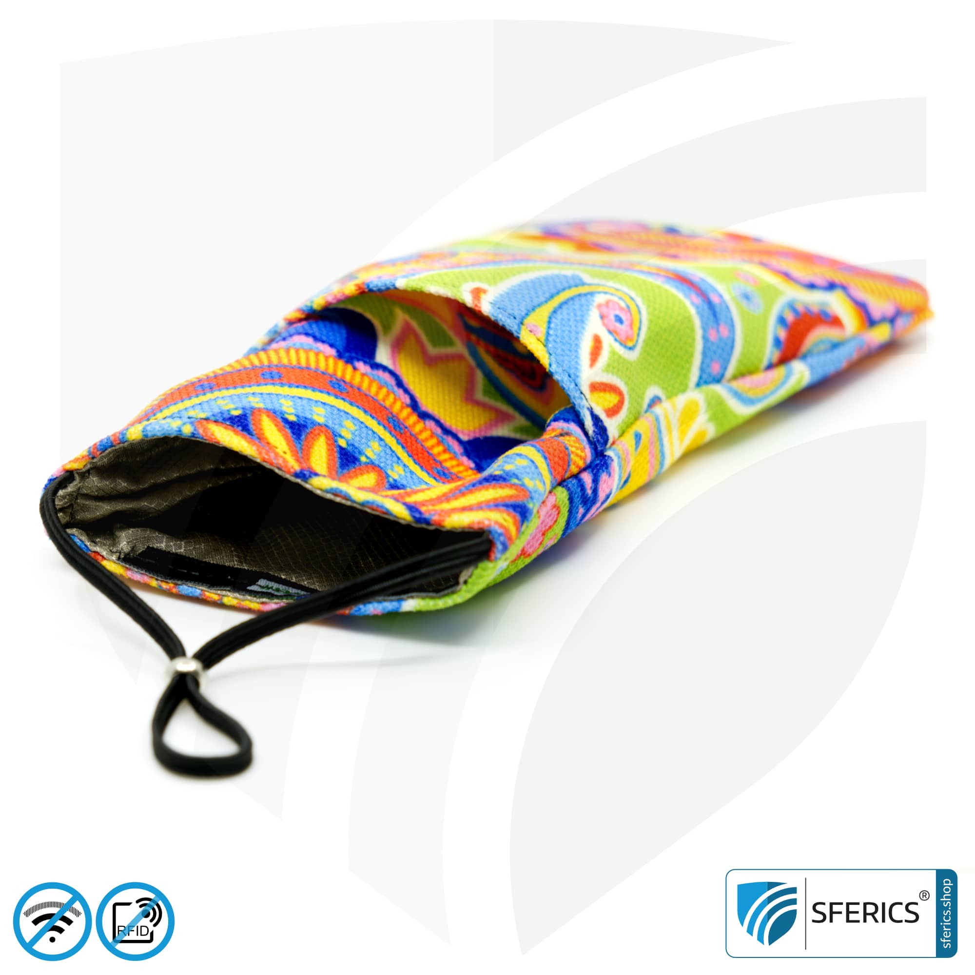 Cell phone pouch eWall for the smartphone | Unique in design RAINBOW.FLOWER | anti electrosmog incl. 5G | 3in1 protection incl. RFID blocker | cell phone case for iPhone, Android, ... 12 Cell phone case eWall for the smartphone | Unique in design RAINBOW.FLOWER | anti electrosmog incl. 5G | 3in1 protection incl. RFID blocker | cell phone case for iPhone, Android, ... | XXL