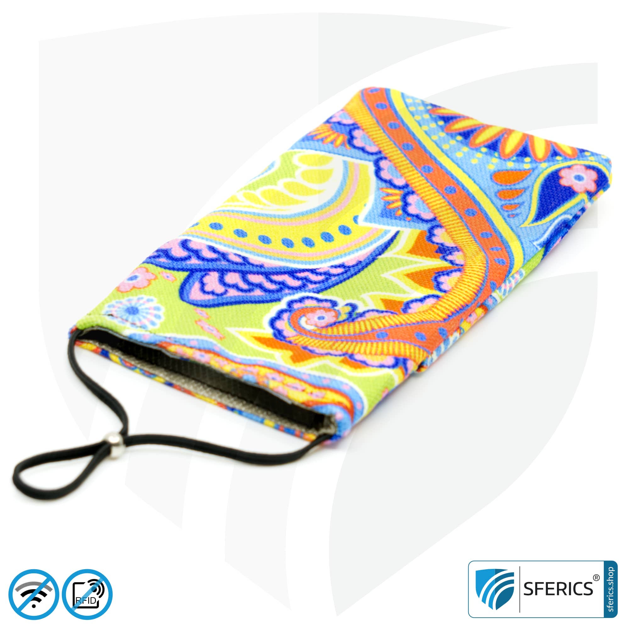 Cell phone pouch eWall for the smartphone | Unique in design RAINBOW.FLOWER | anti electrosmog incl. 5G | 3in1 protection incl. RFID blocker | cell phone case for iPhone, Android, ... 10 Cell phone case eWall for the smartphone | Unique in design RAINBOW.FLOWER | anti electrosmog incl. 5G | 3in1 protection incl. RFID blocker | cell phone case for iPhone, Android, ... | XXL