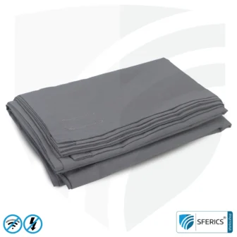 Shielding blanket | | mobile radiation protection against WIFI, cell phone, LTE, 5G, ... with efficiency over 99.99% (42 dB) | LF groundable