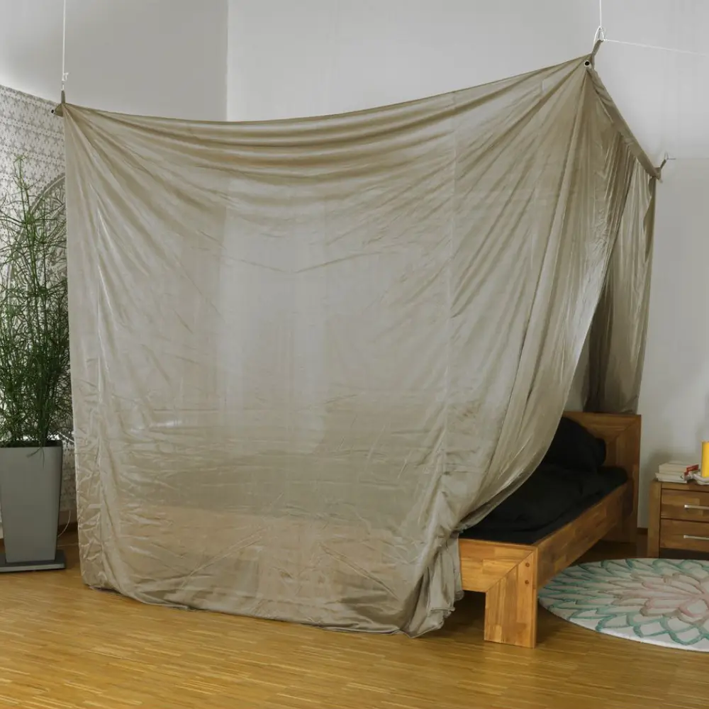 Shielding canopy electrosmog BUDGET | DOUBLE BED resp. GRAND KING SIZE | box shape | shielding RF over 99.99% (44 dB) | groundable | Made in Chin