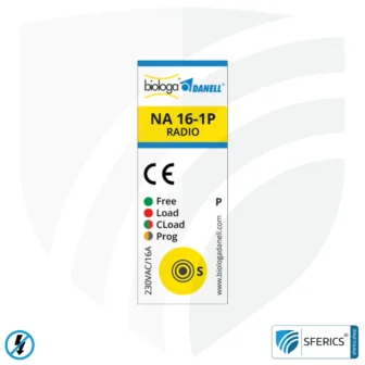 Demand switch NA 16-1P radio with dual operating mode | master switch set-up | building biological radio technology according to EnOcean standard | LED control lamp included