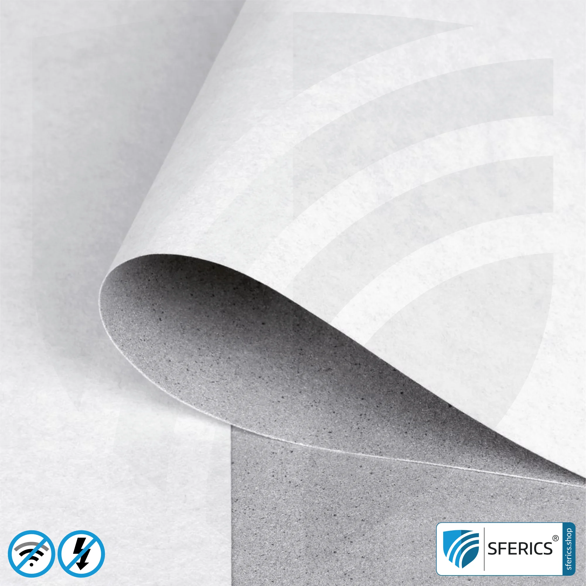 Shielding wallpaper ECO P60 | shielding fleece | HF shielding against electrosmog up to 60 dB | TÜV-SÜD tested | 5G ready! 2 Shielding wallpaper ECO P60 | sub wallpaper | HF shielding against electrosmog up to 60 dB