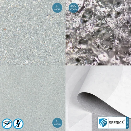 Shielding wallpaper ECO P80 | intermediate wallpaper | HF shielding against electrosmog up to 80 dB. Effective against 5G!