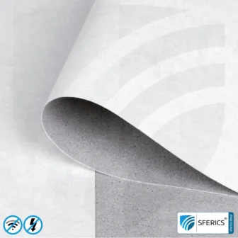 Shielding wallpaper ECO P80 | intermediate wallpaper | HF shielding against electrosmog up to 80 dB. Effective against 5G!