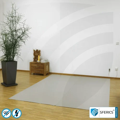 Shielding floor mat HNG80 | HF shielding against electrosmog up to 88 dB | Set including grounding accessories NF | Effective against 5G! 1 Shielding floor mat HNG80 | single bed | HF shielding against electrosmog up to 88 dB | Set including grounding accessories NF | Effective against 5G!