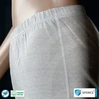 Shielding ANTIWAVE shorts for women | Protection up to 30 dB against HF electrosmog (mobile phone, WIFI, LTE) | Ideal for electrosensitive people 12 Shielding ANTIWAVE shorts for women | Protection up to 30 dB against HF electrosmog (mobile phone, WIFI, LTE) | Ideal for electrosensitive people
