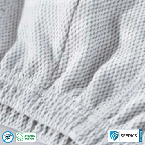 Shielding ANTIWAVE shorts for men | Protection up to 30 dB against HF electrosmog (mobile phone, WIFI, LTE) | Ideal for electrosensitive people 13 Shielding ANTIWAVE shorts for men | Protection up to 30 dB against HF electrosmog (mobile phone, WIFI, LTE) | Ideal for electrosensitive people