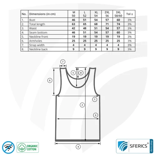 Shielding ANTIWAVE tank-top for men | Protection up to 30 dB against HF electrosmog (mobile phone, WIFI, LTE) | Ideal for electrosensitive people