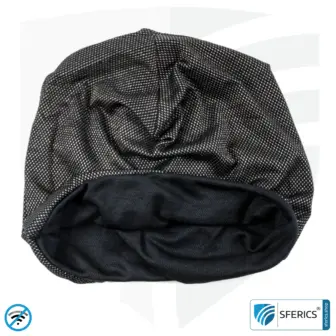 ANTIWAVE shielding cap Beany | protection against electrosmog HF with efficiency up to 99,9 % (cell phone, WIFI, LTE) | 5G ready!