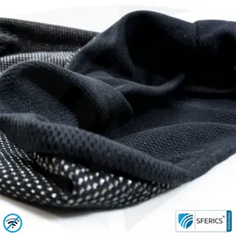 ANTIWAVE shielding cap Beany | protection against electrosmog HF with efficiency up to 99,9 % (cell phone, WIFI, LTE) | 5G ready!