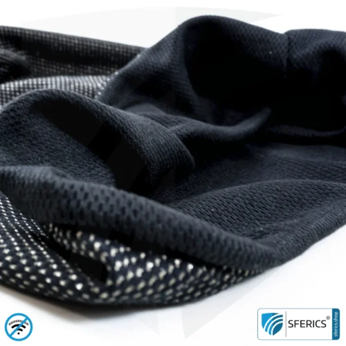 ANTIWAVE shielding cap Beany | protection against electrosmog HF with efficiency up to 99,9 % (cell phone, WIFI, LTE) | 5G ready!