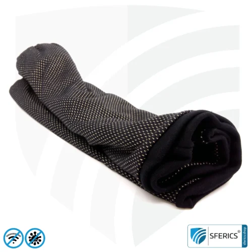 ANTIWAVE shielding, elastic tube scarf | protection against HF electrosmog with efficiency up to 99,9% | shielding fabric with silver for an antibacterial effect through silver ions 30 ANTIWAVE shielding, elastic tube scarf | protection against HF electrosmog with efficiency up to 99.9% | shielding fabric with silver for an antibacterial effect through silver ions