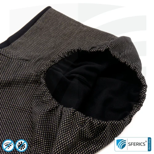 ANTIWAVE shielding, elastic tube scarf | protection against HF electrosmog with efficiency up to 99,9% | shielding fabric with silver for an antibacterial effect through silver ions 31 ANTIWAVE shielding, elastic tube scarf | protection against HF electrosmog with efficiency up to 99.9% | shielding fabric with silver for an antibacterial effect through silver ions