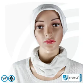 ANTIWAVE shielding, elastic tube scarf | protection against HF electrosmog with efficiency up to 99,9% | shielding fabric with silver for an antibacterial effect through silver ions 19 ANTIWAVE shielding, elastic tube scarf | protection against HF electrosmog with efficiency up to 99.9% | shielding fabric with silver for an antibacterial effect through silver ions